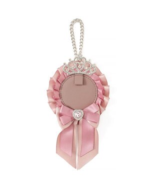 WEGO ティアラリボンロゼットキーホルダー ベージュその他