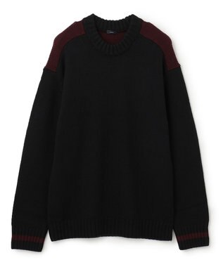 JOSEPH HOMME ラーナヴァージンメリノ　クルーネックニット ブラック系