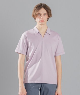 JOSEPH HOMME コットンナイロンテリー　スキッパー ローズ系