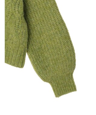 Green Parks armonia. ケーブルニットプルオーバー Light Green