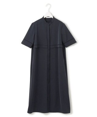 ICB L 【ASUMI・MANAMIコラボ 丈が選べる】ハシゴレースシャツワンピース ネイビー系
