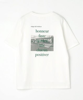 ANY L 【接触冷感/UVケア】アソートロゴ半袖Tシャツ オフバックロゴ