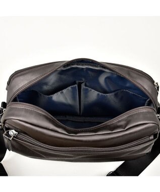 LA BAGAGERIE モノグラムデイリーショルダー ガンメタリック