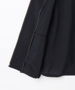 J.PRESS LADIES BREEZE COOL トロ ノーカラー ブルゾン ネイビー系