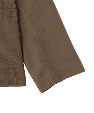 CRAFT STANDARD BOUTIQUE リネンライクオーバーサイズジャケット Brown