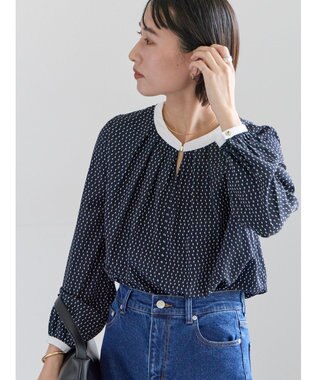 Te chichi スクエアチャームフロントタックブラウス