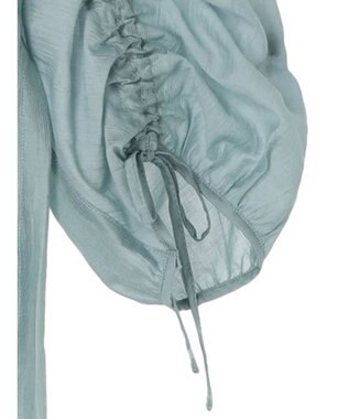 Green Parks ・ＥＬＥＮＣＡＲＥ　ＤＵＥ　ドロストスリーブチュニック Sax