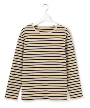 23区 L Armor-lux スムース カットソー ベージュ×ブラックボーダー