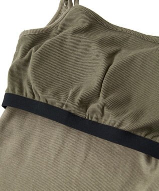 Green Parks ・Ｐｅｔｉｔ　Ｆｌｅｕｒ　レイヤードキャミ（カップ付 Gray Mixture