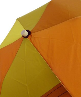 +RING 【限定/日本製】レディース向け パッチワーク プラスリング 折傘50cm ORG SR319 オレンジ