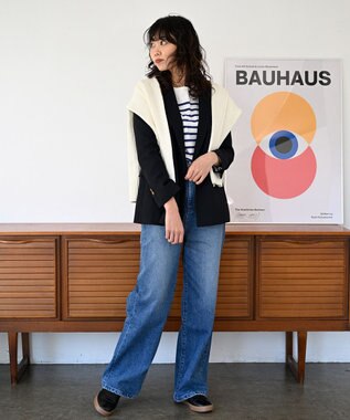 woadblue Marisol掲載＜坪田あさみさんコラボ＞SALUU サルー /デニムパンツ ミッドブルー MIDBLUE