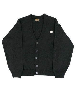 Mother garden しろたん 刺繍ニットカーディガン ユニセックス 黒