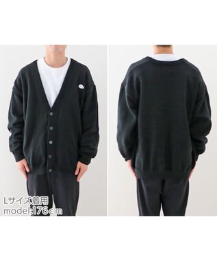 Mother garden しろたん 刺繍ニットカーディガン ユニセックス 黒