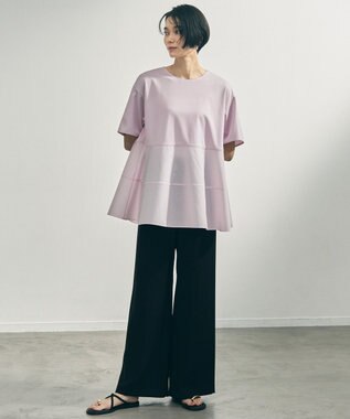 UNFILO BEAUTY FORM-T コンビティアード Ｔシャツ ピンク