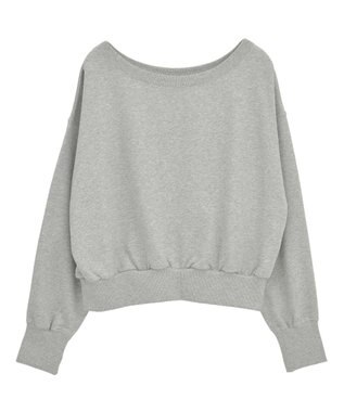 Green Parks オフショルスウェット Gray Mixture
