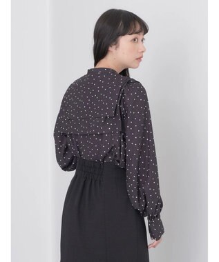 earth music&ecology ２ＷＡＹ衿ブラウス Dot