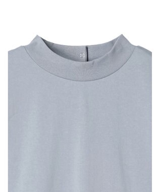 CRAFT STANDARD BOUTIQUE 接触冷感モックネックリングドットプルオーバー Sax