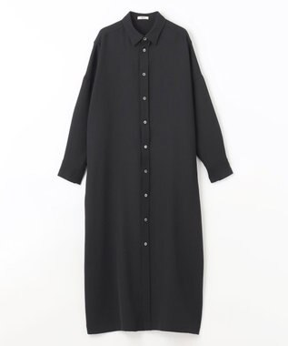 NAVE 【ReNAVE】ウォッシャブルツイル シャツドレス ブラック系