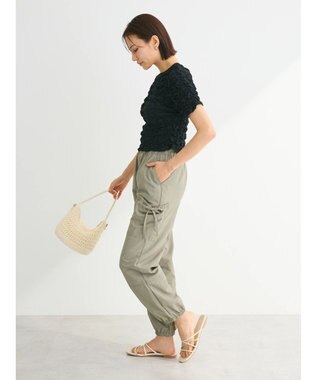 Green Parks ・ＥＬＥＮＣＡＲＥ　ＤＵＥリボンポケットカーゴパンツ Light Khaki
