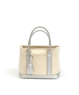 UNBILLION cachecache ショルダー付きパーテーションキャンバストート シルバー