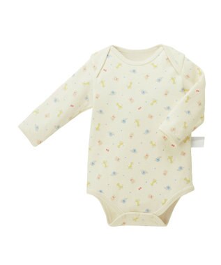 MIKI HOUSE HOT BISCUITS 【70-90cm】 長袖ボディシャツ２枚セット(かぶり仕様) 白×ＢＬ