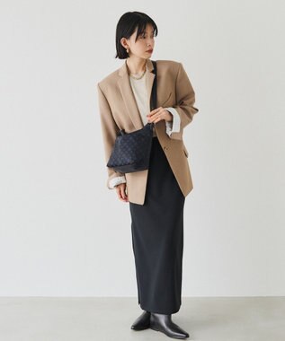 russet ナイロンジャガード2WAYミニショルダーバッグ(CE-1627) Black/Navy