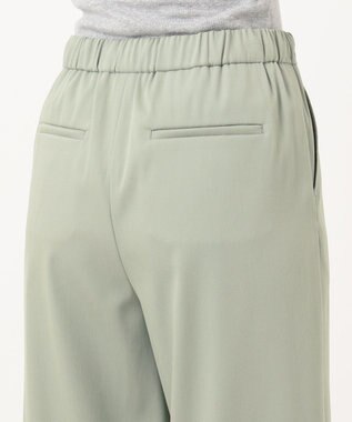 J.PRESS LADIES 【洗える】T／Rアルデンテツイル パンツ スモーキーグリーン系
