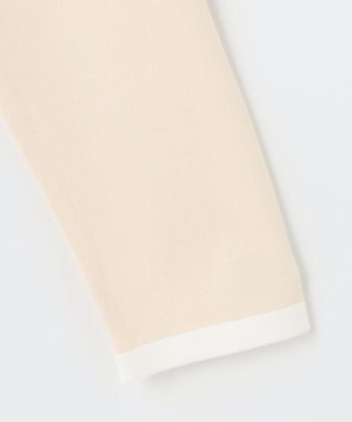 組曲 KIDS 【150-160cm】リボンインターシャニット カーディガン ベージュ系