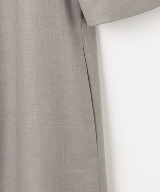 J.PRESS LADIES L 【洗える・UV加工・吸水速乾】OXIJEWELストレッチ ワンピース グレー系