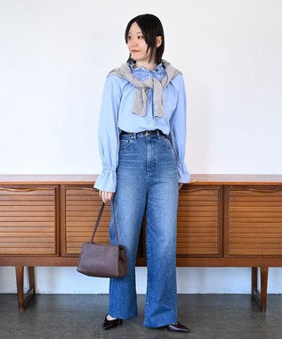 woadblue Marisol掲載＜坪田あさみさんコラボ＞SALUU サルー /デニムパンツ ミッドブルー MIDBLUE