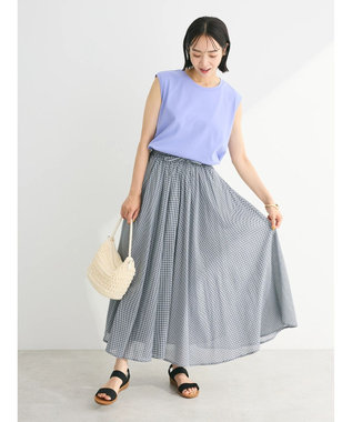 Green Parks 汗染み防止ノースリーブプルオーバー Sax