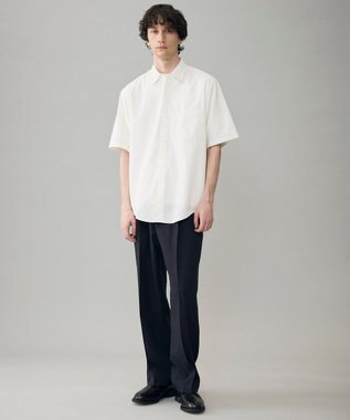 UNFILO MENS ウーリーノ 2タックスラックス ネイビー