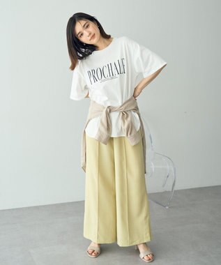 YECCA VECCA 【UVカット】ロゴBIGTee Off White