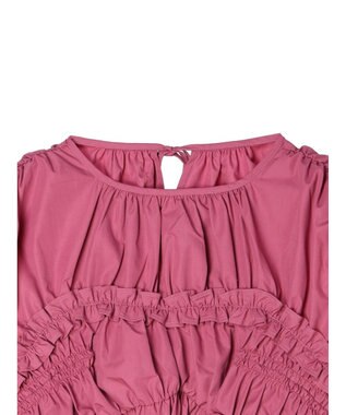 Green Parks シャーリングデザインコルセット風ブラウス Pink