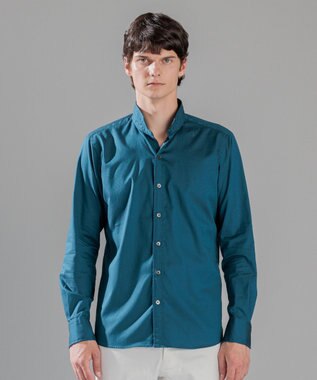 JOSEPH HOMME 80/2 オックス　ウイングカラーシャツ ダルブルー系