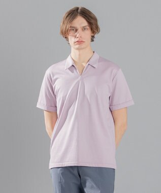 JOSEPH HOMME コットンナイロンテリー　スキッパー ローズ系