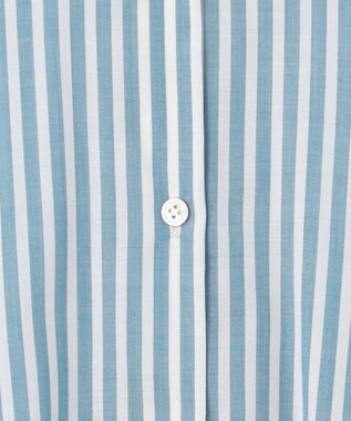 ICB 【接触冷感・洗える】 キュプラローンストライプ シャツ サックスブルーストライプ系