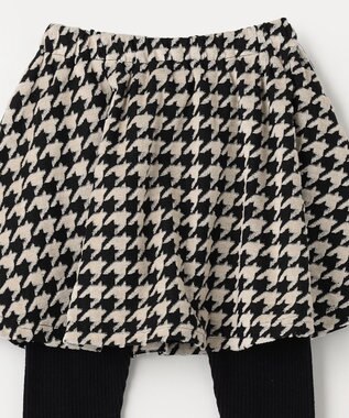 ANY KIDS 千鳥格子柄スカッツ ブラック