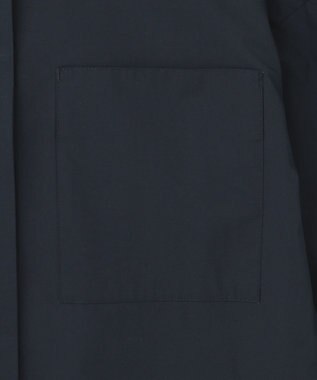 #Newans 【セレモニーにも】パールボタンビッグシャツ ネイビー系