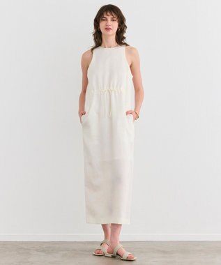 BEIGE， 【洗える】BERGAMOT / ウォッシャブルリネンアメスリロングワンピース