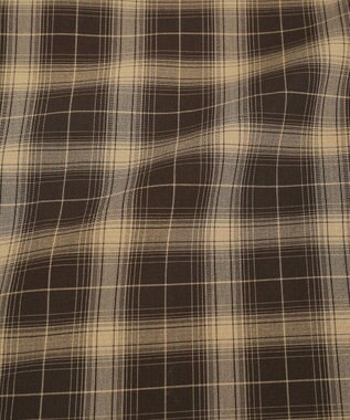 earth music&ecology 2wayフリルチェックキャミワンピース Brown