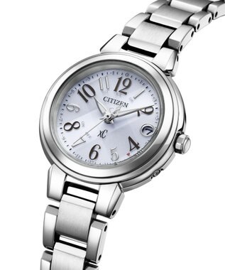 CITIZEN 【xC】エコ・ドライブ電波時計 ES9430-54B 日付・秒針あり 判読しやすいアラビア数字 シルバー