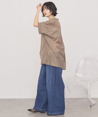 AMERICAN HOLIC スキッパードルマンビッグシャツ Mocha