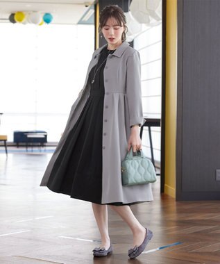 Tiaclasse L 【新色追加】ステンカラードレスコート グレー