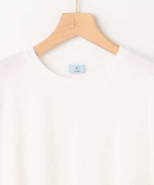 組曲 ストレッチ天竺ティアード ロングＴシャツ アイボリー系