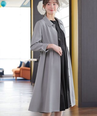 Tiaclasse L 【新色追加】ステンカラードレスコート グレー