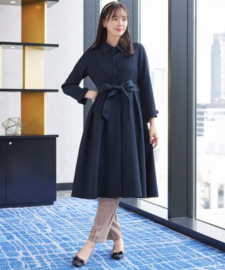 Tiaclasse L 【新色追加】ステンカラードレスコート ネイビー