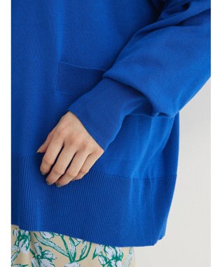 Green Parks 洗える　ショート丈カーディガン Blue