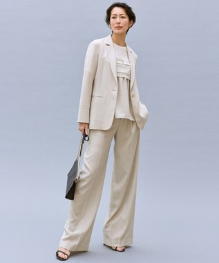 自由区 【カタログ掲載・セットアップ対応・セレモニー・ハレの日・通勤】テクスチャードスーツ ジャケット フラックス