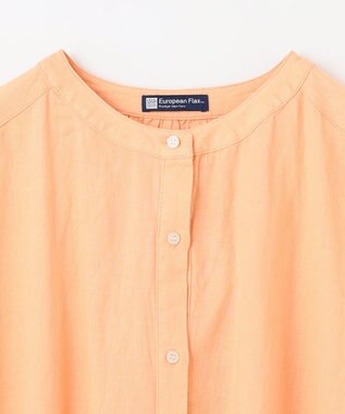 ANY フレンチリネンシャツブラウス オレンジ